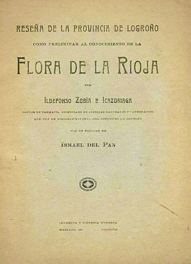 ‘Flora de La Rioja’ de Ildefonso Zubía Icazuriaga
